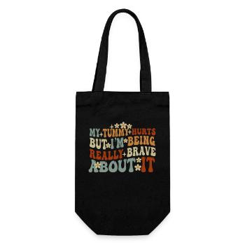 J’ai mal au ventre mais je suis vraiment - Sac à bouteille - noir - Devant