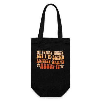 J’ai mal au ventre mais je suis vraiment - Sac à bouteille - noir - Devant