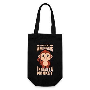 C’est mon costume humain - Sac à bouteille - noir - Devant