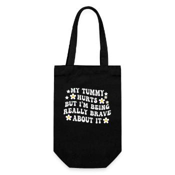 J’ai mal au ventre mais je suis vraiment - Sac à bouteille - noir - Devant