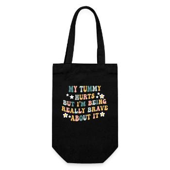 J’ai mal au ventre mais je suis vraiment - Sac à bouteille - noir - Devant