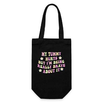 J’ai mal au ventre mais je suis vraiment - Sac à bouteille - noir - Devant