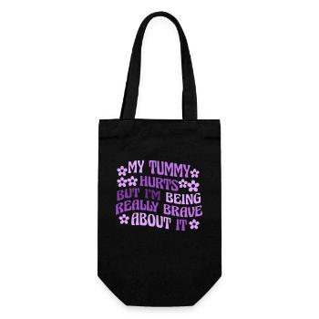 J’ai mal au ventre mais je suis vraiment - Sac à bouteille - noir - Devant