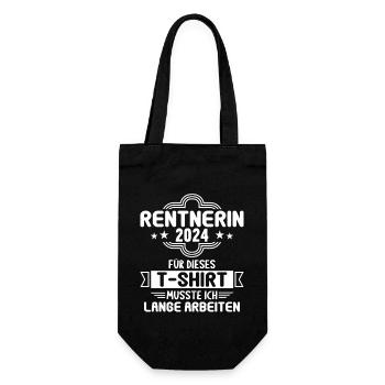 Retirement Pension Pensioner Pensioner Pension 2024 - Gift Bag for Bottles - black - Front
