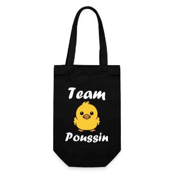 Humour petit poussin - Sac à bouteille - noir - Devant