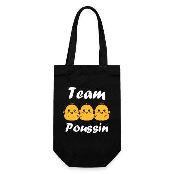 Humour petit poussin - Sac à bouteille - noir - Devant