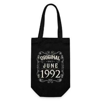 Millésime - Original depuis juin 1992 Anniversaire - Sac à bouteille - noir - Devant