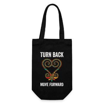 Symbole Sankofa Adinkra Ghana Noir - Sac à bouteille - noir - Devant