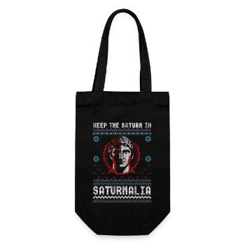 Saturnalia Keep Saturn In Ancient Roman - Gift Bag for Bottles - black - Front