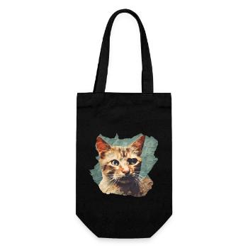 Chat en papier - Sac à bouteille - noir - Devant