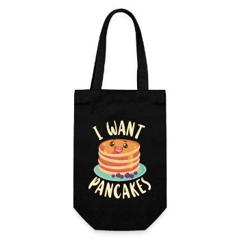 Amoureux des crêpes Les enfants je veux des crêpes - Sac à bouteille - noir - Devant
