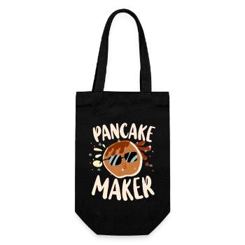 Pancake Lover Kids Pancake Maker - Gift Bag for Bottles - black - Front