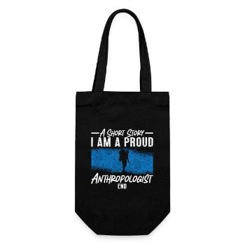 Anthropology A Short Story I Am Archaeologist - Gift Bag for Bottles - black - Front