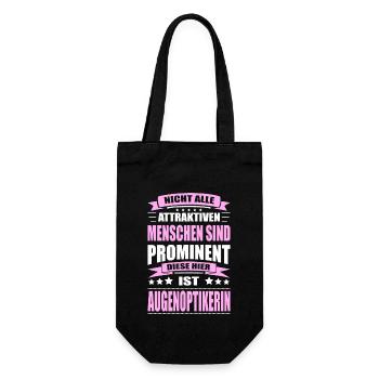 Nicht Alle Menschen Sind Prominent Augenoptikerin - Geschenkbeutel für Flaschen - Schwarz - Vorne