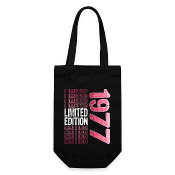 Limited Edition Since 1977 Birthday Vintage 1977 - Gift Bag for Bottles - black - Front