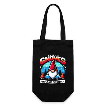 Garden Gnomes Gnome Lover Funny Gnome Gardening - Gift Bag for Bottles - black - Front