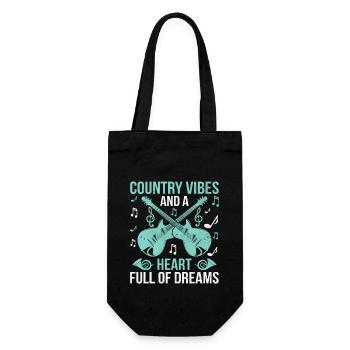 Comté Musique Vintage Amateur de musique Western Country C - Sac à bouteille - noir - Devant