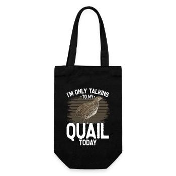 Quail Bird - Gift Bag for Bottles - black - Front