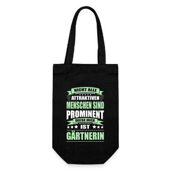 Nicht Alle Menschen Sind Prominent Gärtnerin - Geschenkbeutel für Flaschen - Schwarz - Vorne
