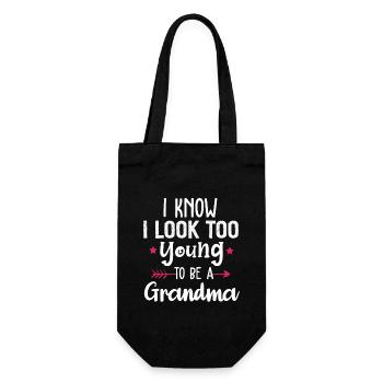 Avoir l’air trop jeune pour être une nouvelle grand-mère - Sac à bouteille - noir - Devant