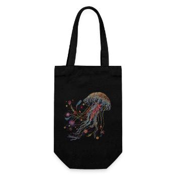 Cadeau de méduse - Sac à bouteille - noir - Devant