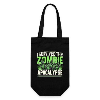 Horror Movie Fan Zombie Horror Classic - Gift Bag for Bottles - black - Front