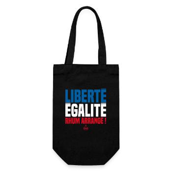 LIBERTY EQUALITY RUM ARRANGED! Rum Drinkers - Gift Bag for Bottles - black - Front