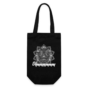 Hamsa Yoga Buddha Talisman Hindu Glück - Geschenkbeutel für Flaschen - Schwarz - Vorne