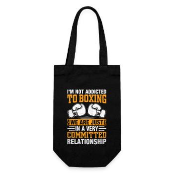 I'm not addicted to boxing we are just in a very - Gift Bag for Bottles - black - Front