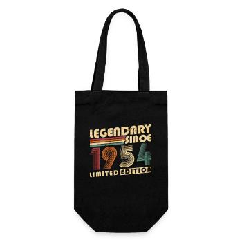 Legendary Since 1954 Vintage Birthday Gift - Gift Bag for Bottles - black - Front