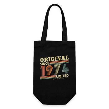 Original depuis 1974 Vintage cadeau d’anniversaire - Sac à bouteille - noir - Devant
