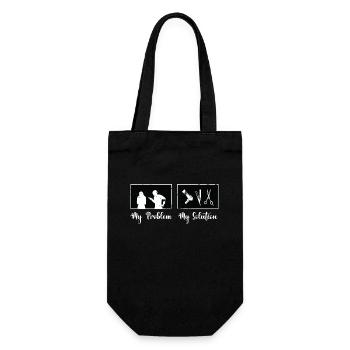 Cosmétologue Mon problème Ma solution Pictogramme Maman - Sac à bouteille - noir - Devant