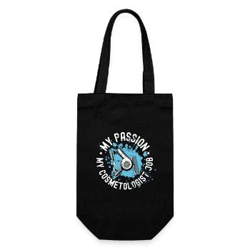 Cosmetologist My Passion My Cosmetics Beautician - Gift Bag for Bottles - black - Front