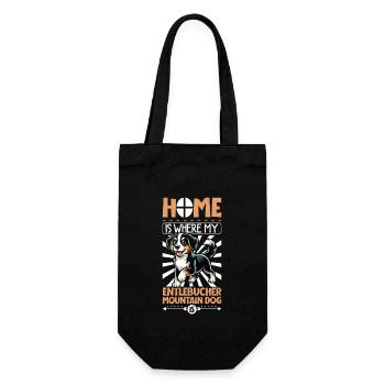 Home - Entlebucher Mountain Dog - Gift Bag for Bottles - black - Front