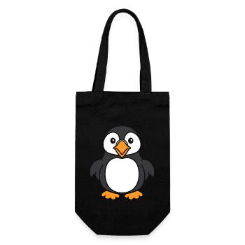 puffin - Gift Bag for Bottles - black - Front