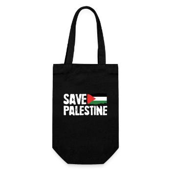Palestine libre Gaza Drapeau arabe Liberté - Sac à bouteille - noir - Devant