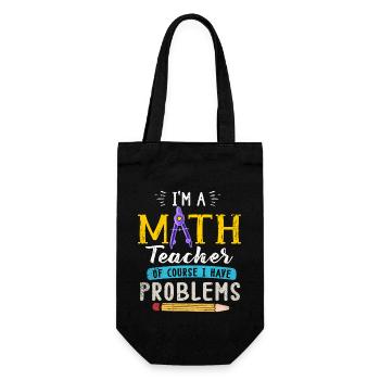 Je suis un professeur de mathématiques, bien sûr que j’ai - Sac à bouteille - noir - Devant