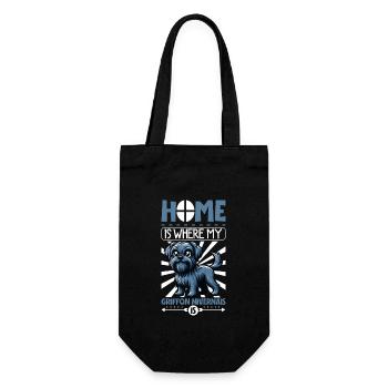Home - Griffon Nivernais - Gift Bag for Bottles - black - Front