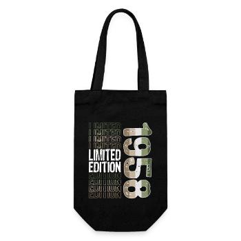 Limited Edition since 1958 Birthday Vintage 1958 - Gift Bag for Bottles - black - Front