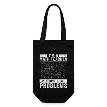 Je suis un professeur de mathématiques, bien sûr que j’ai - Sac à bouteille - noir - Devant
