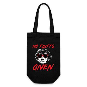 Bernedoodle Dog - Gift Bag for Bottles - black - Front