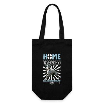 Home - Italian Greyhound - Gift Bag for Bottles - black - Front