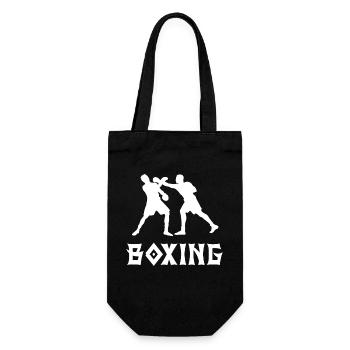 Boxing - Gift Bag for Bottles - black - Front