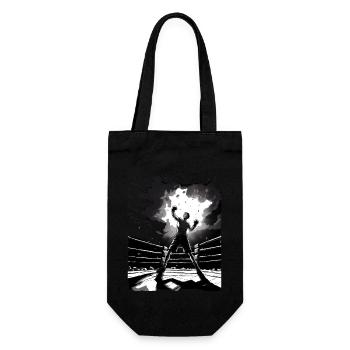 Boxing - Gift Bag for Bottles - black - Front