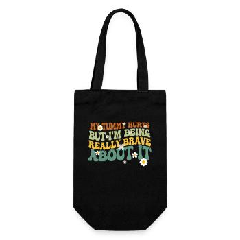 J’ai mal au ventre mais je suis vraiment - Sac à bouteille - noir - Devant