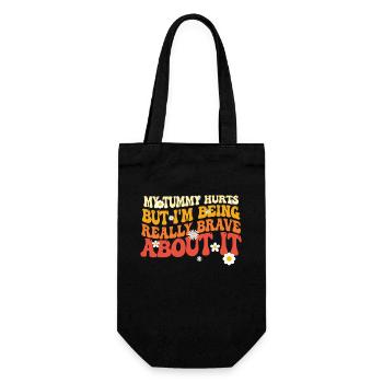 J’ai mal au ventre mais je suis vraiment - Sac à bouteille - noir - Devant
