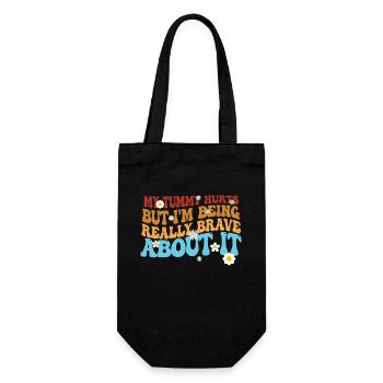 J’ai mal au ventre mais je suis vraiment - Sac à bouteille - noir - Devant