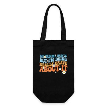 J’ai mal au ventre mais je suis vraiment - Sac à bouteille - noir - Devant
