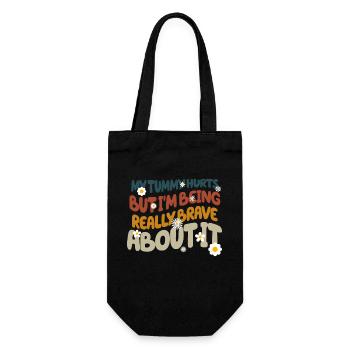 J’ai mal au ventre mais je suis vraiment - Sac à bouteille - noir - Devant