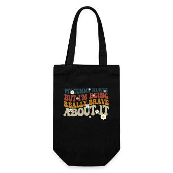 J’ai mal au ventre mais je suis vraiment - Sac à bouteille - noir - Devant